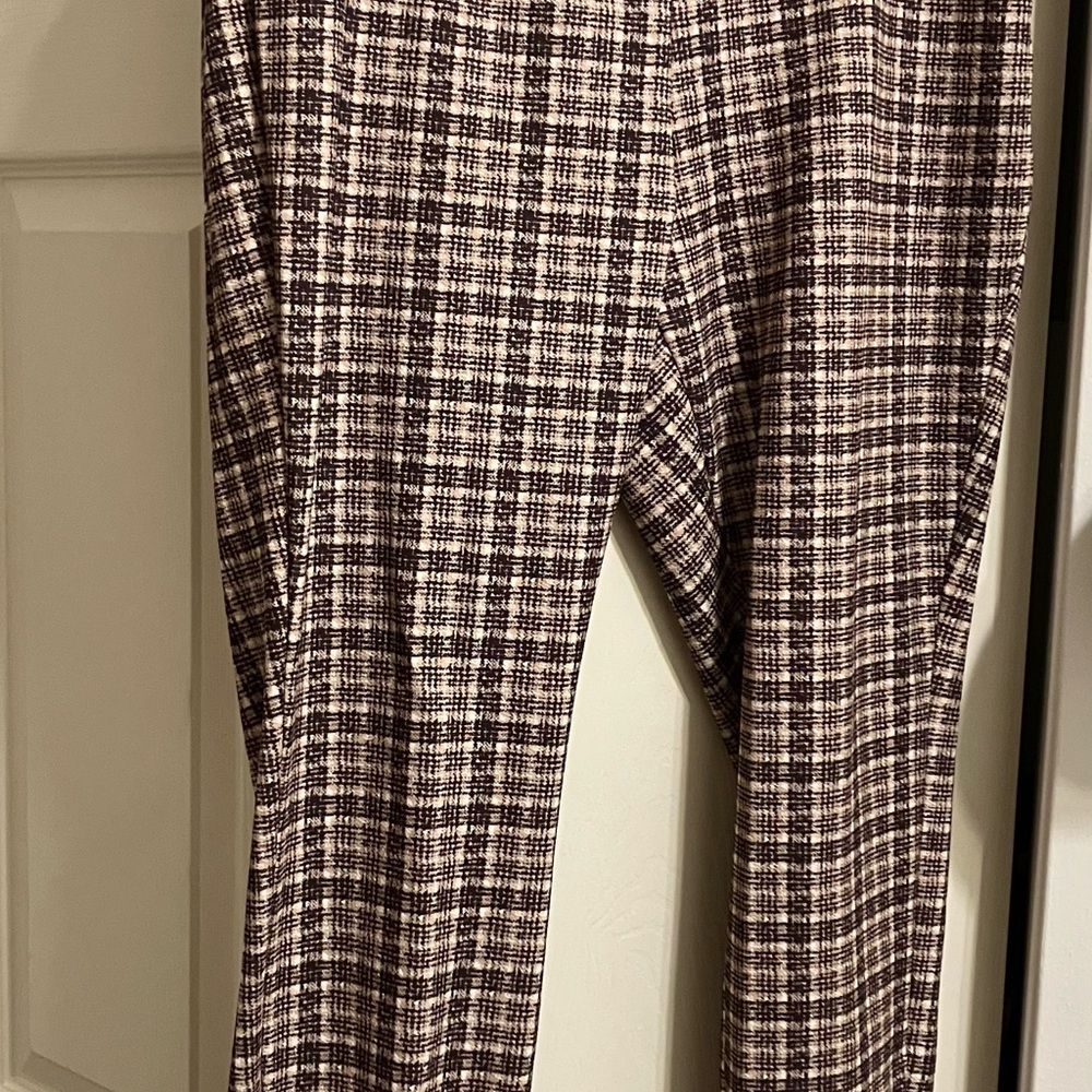 Plaid Patterned Pants